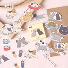 45 детской, милые декоративные наклейки с котами для скрапбукинга, стикеры для дневника, ежедневника, канцелярские принадлежности