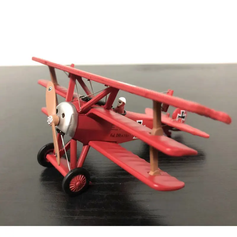 WLTK 1/72 весы военные модели игрушек Фоккер Dr I Red Knight Fighter литой металлический