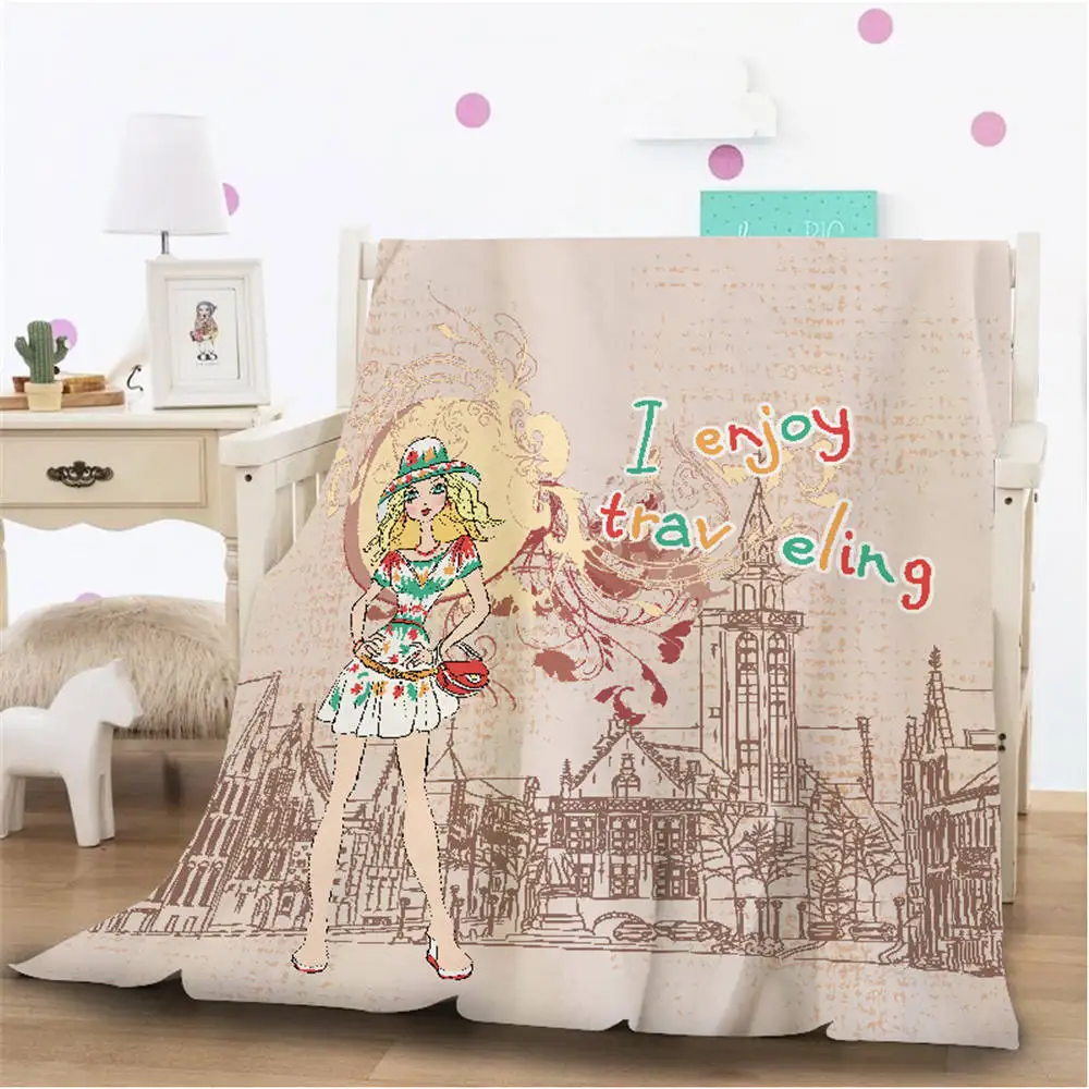 ?? Milsleepドロップ無料3D油絵デザインカスタム毛布ソフト若者たちの & 大人