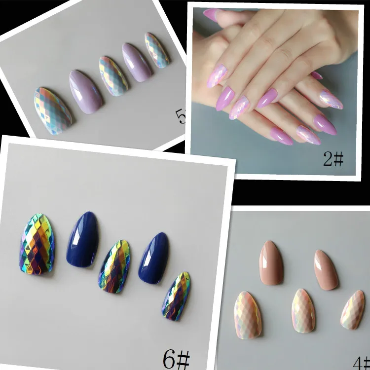 24 шт. Декоративные искусственные ногти|Накладные ногти| |