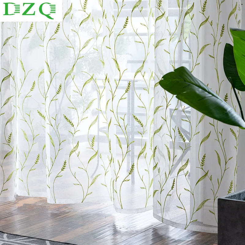 Цветочный Вышитые отвесные оконные занавески и тюли для Спальня Гостиная шторы