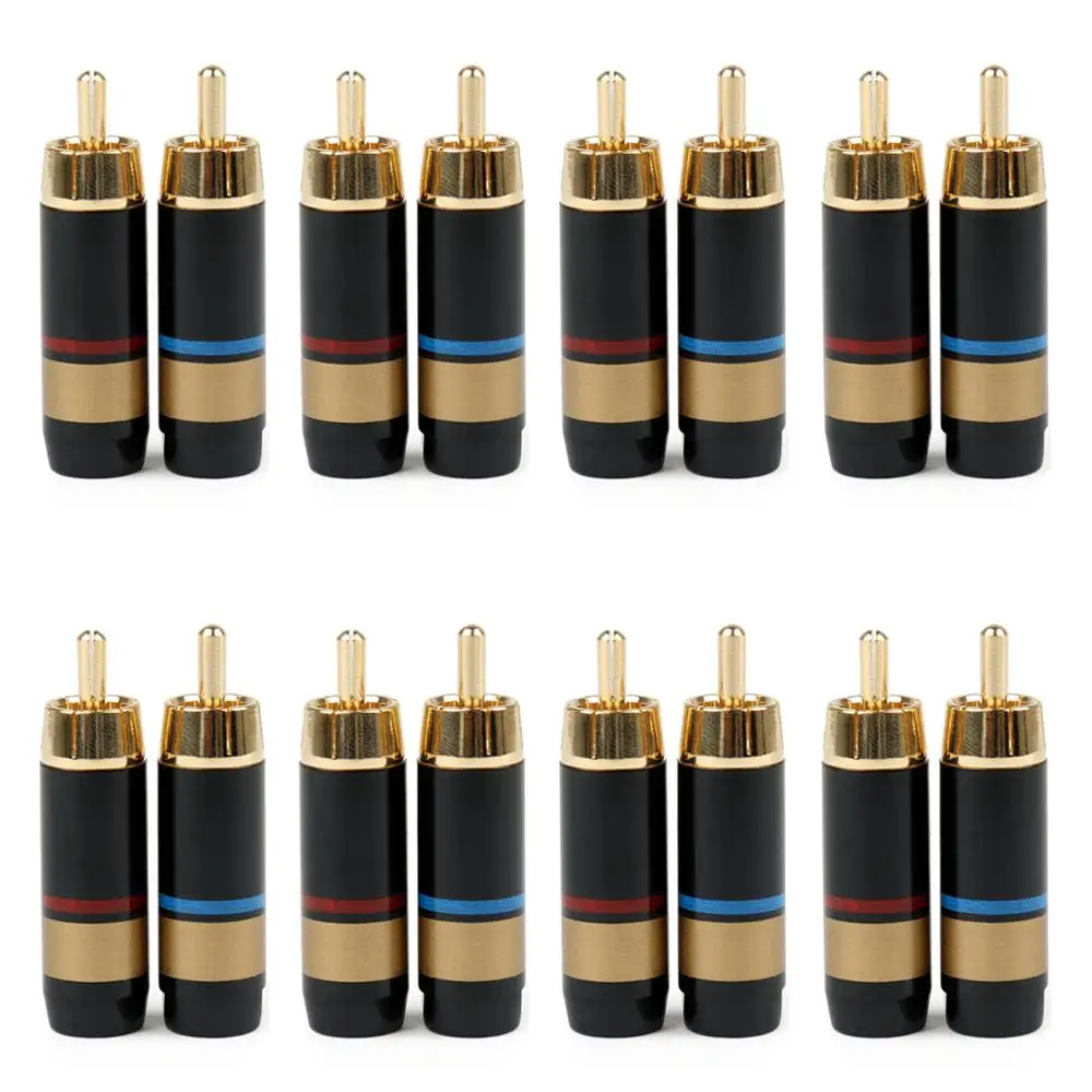 

16 шт., медные Аудиокабели RCA
