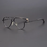 brand designer glasses frame men original quality titanium eyeglasses women handmade super light large myopia spectacles dlx101