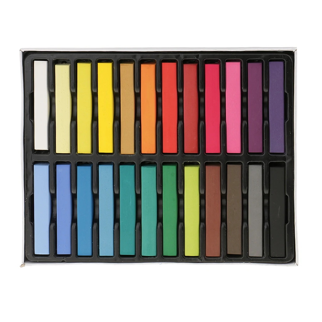 

Easy Fast Temporary Colors Hair Chalk Hair Dye Pastels DIY Kit Non-Toxic New