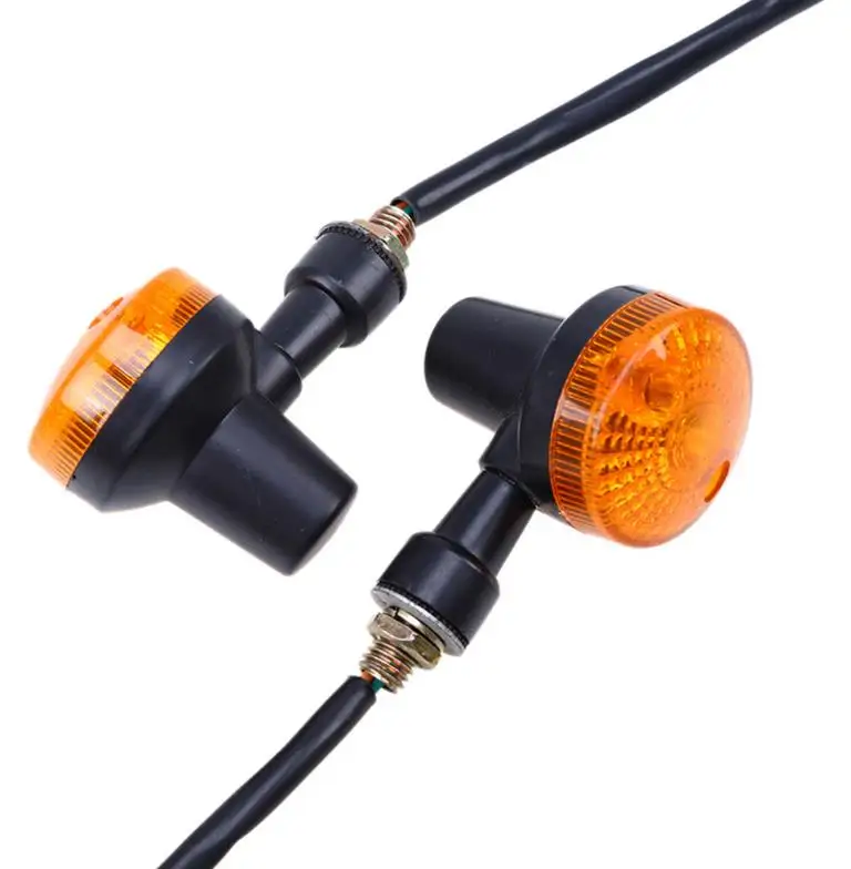 Светодиодный индикатор поворота мотоцикла 12 В Мини Янтарный светильник для