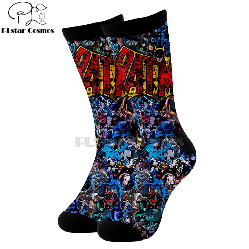 35 Plstar Cosmos комиксы Marvel Капитан Америка Симпсоны хлопковые носки мультфильм 3d печати носки высокие носки для мужчин и женщин высокого качества - Цвет: 35
