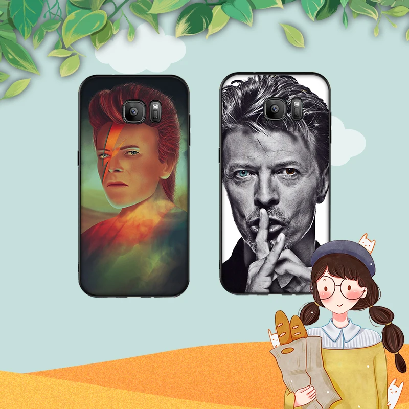 Дэвида Боуи для samsung A3 A4 A5 A6 M40 A10 A20 A30 A40 A50 A60 A70 A7 8 9 6Plus чехол телефона | Мобильные