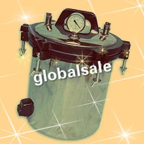 Ручной паровой стерилизатор высокого давления из нержавеющей стали 24л автоклава