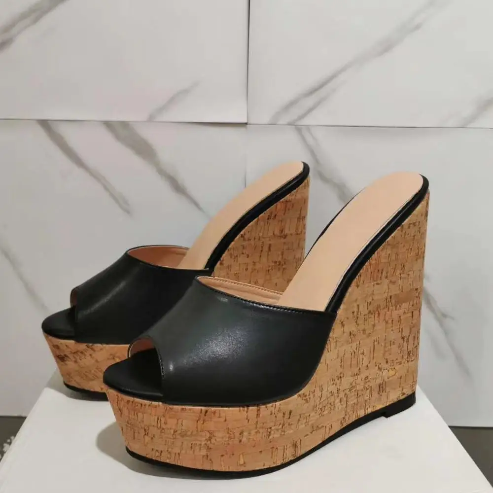 Женские босоножки на платформе Olomm 2020 пикантные сандалии танкетке и высоком