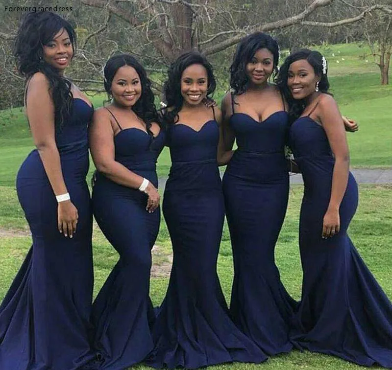 Темно синее платье в африканском стиле Negerian для подружки невесты садовое гостей