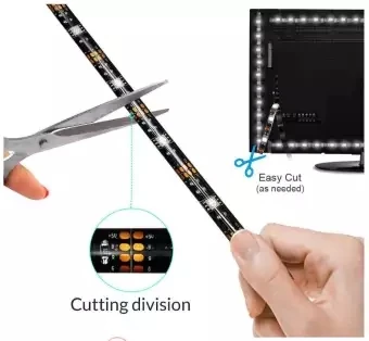 Светодиодные ленты светильник USB 5V RGB гибкий светодиодный лента 1/2/3/4/5M ТВ Экран