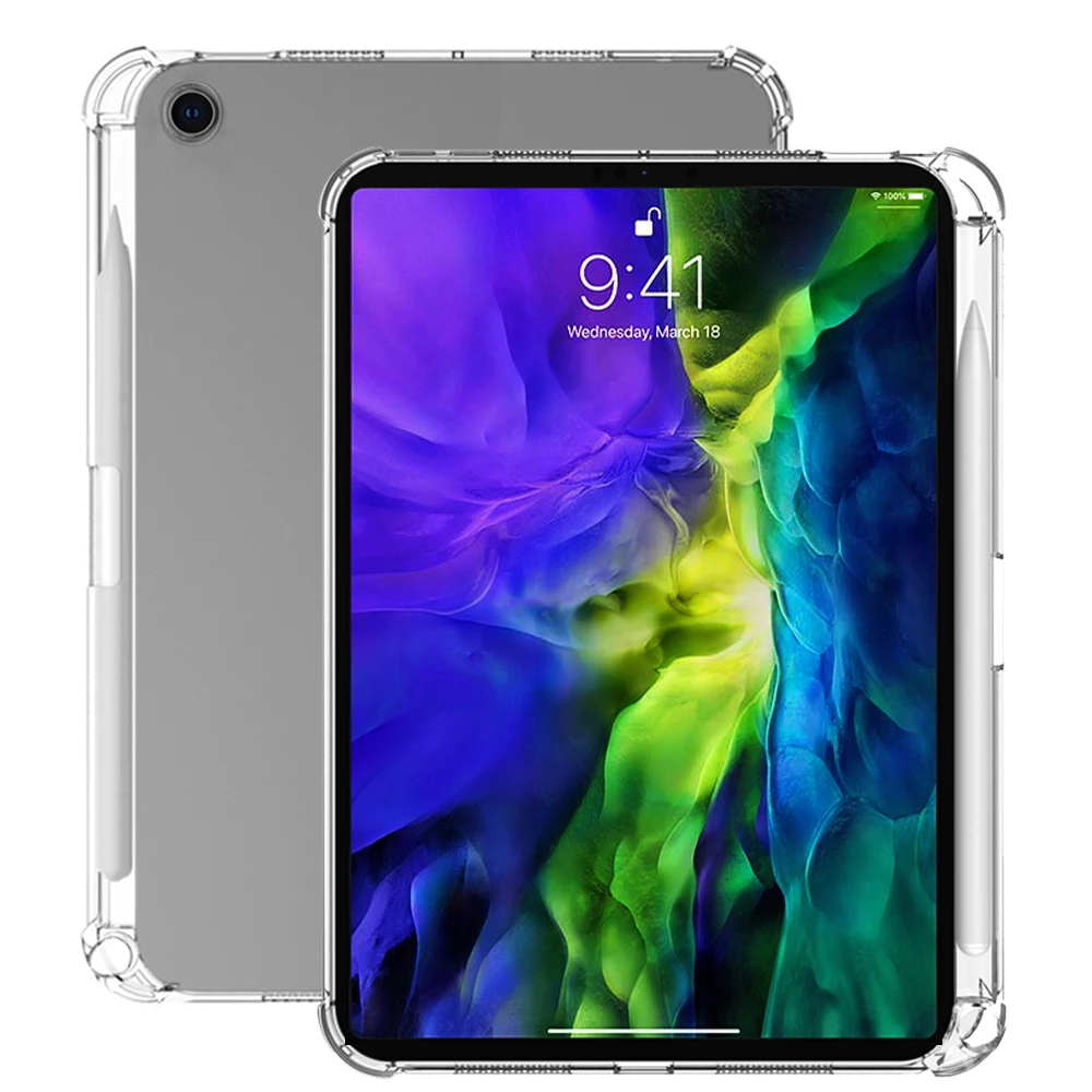 

Противоударный силиконовый чехол для Apple iPad Air Pro Mini 1 2 3 4 5 6 7 8 9 7,9 8,3 9,7 10,2 10,5 10,9 11 12,9, чехол для планшета, задняя крышка