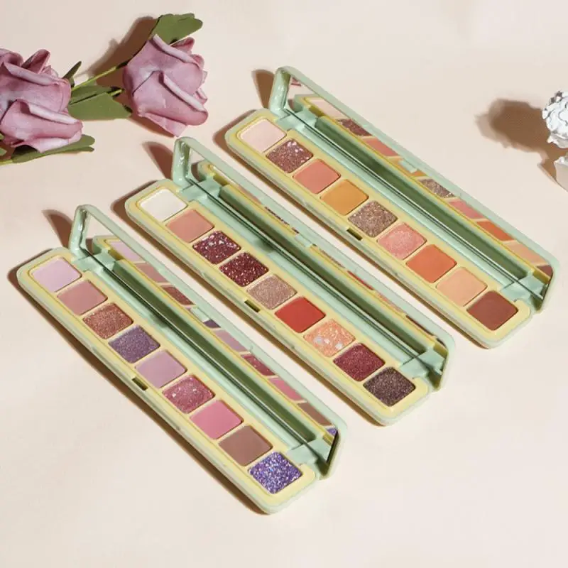 

1 Pcs Mini Nine-color Eyeshadow Palette Matte Pearl Shiny Eyeshadow Waterproof Long-lasting Convenient Lazy Cosmetics TSLM1