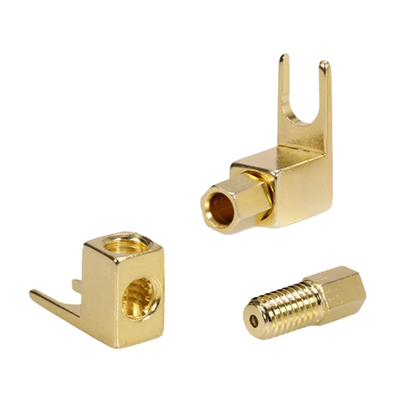8 pcs total Hi-end Banana to Spade Adapter Plug/Speaker Cable Connector [Wy-yp01-8/Spade De L/8] | Электроника