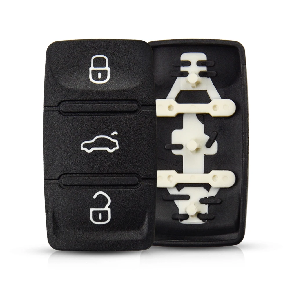 Резиновая накладка для ремонта ключа OkeyTech 10 шт./лот 3 кнопки VW Golf T5 Beetle Caddy Passat