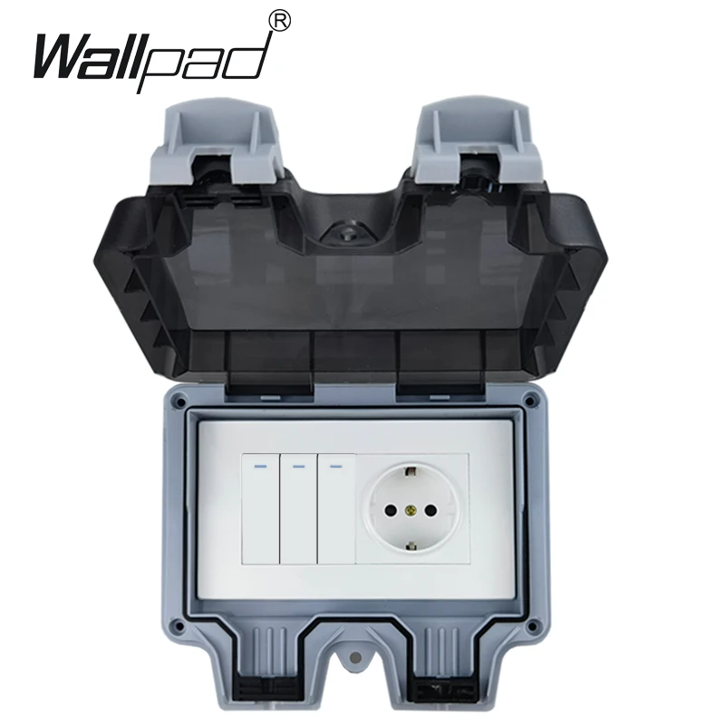 

Wallpad 1 2 3 4 клавишный переключатель и розетка IP66