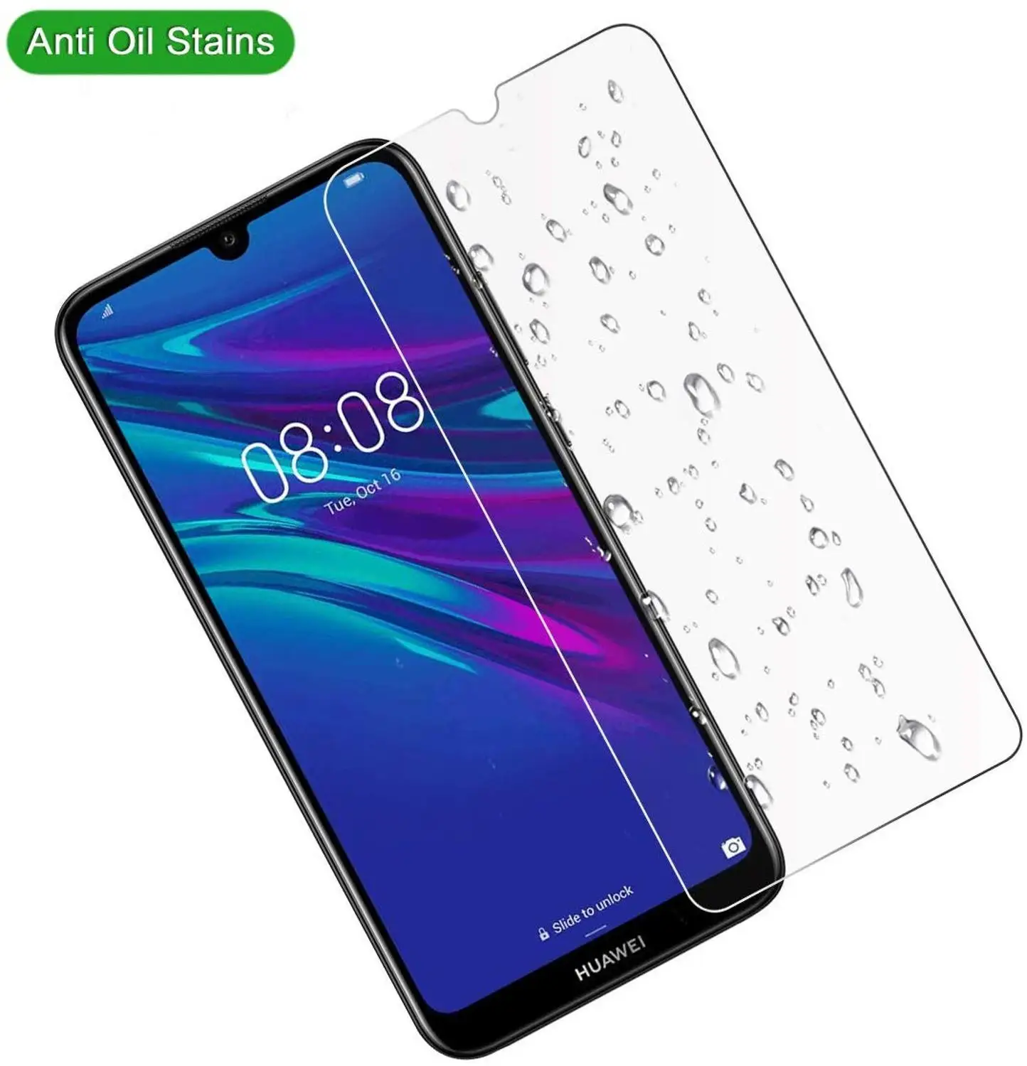 2pcs tempered glass for huawei y5 y6 y7 prime pro y9 2019 glass screen protector on for huawei p smart z 2019 protective film free global shipping