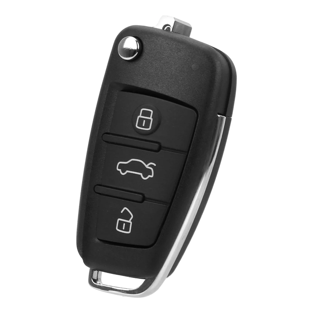 LEEPEE Брелок чехол 3 кнопки для Audi A2 A3 A4 A6 A6L A8 Q7 TT складной пульт дистанционного управления флип чехол Автомобильный ключ оболочка без лезвия Авто Замена