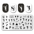 Новейший штамп для ногтей MouTeen065, с колокольчиком, сказочные пластины для ногтей, маникюрный набор для стемпинга ногтей