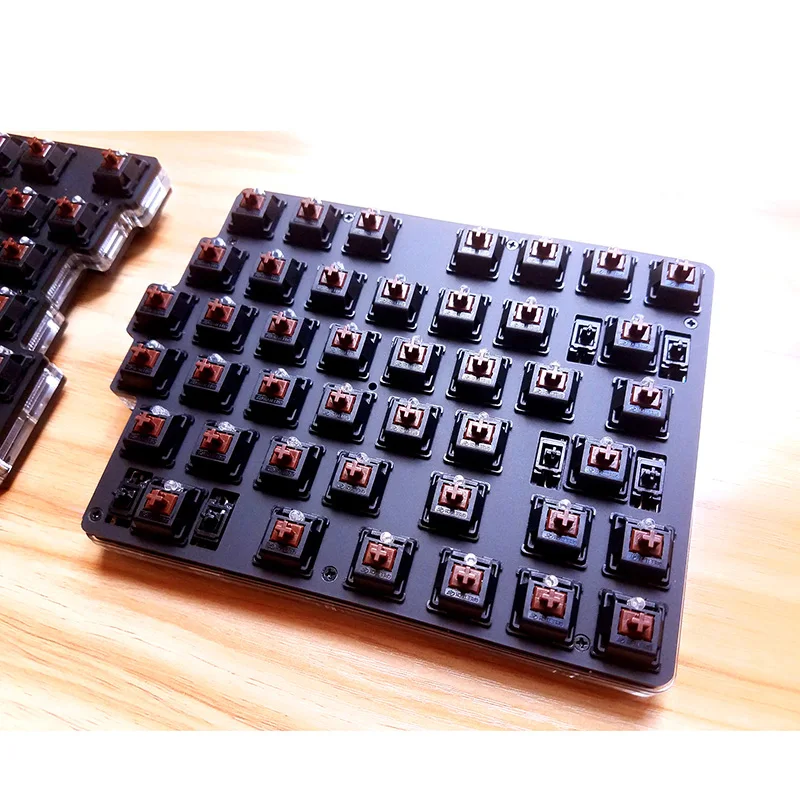 separate split mechanical keyboard full key programmable custom button light usb led backlight 78keys keyboard for setting free global shipping