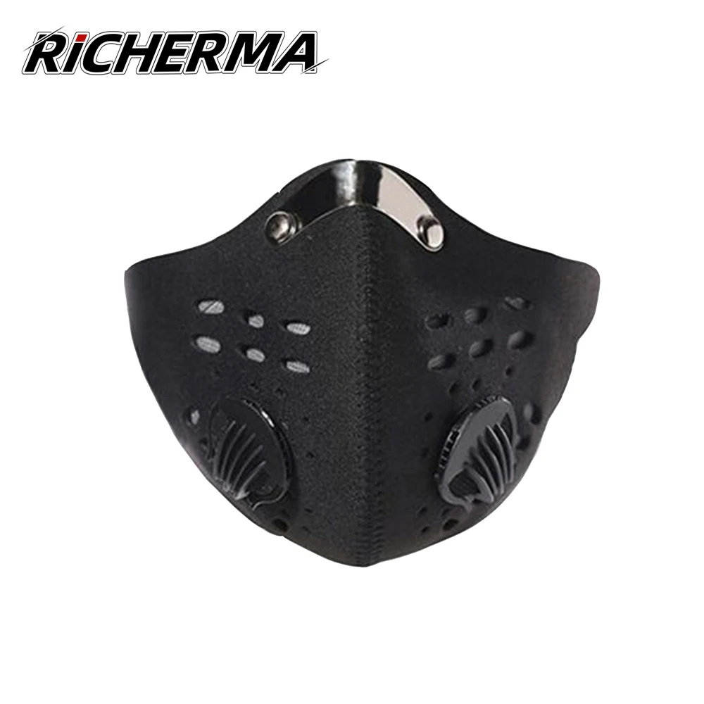 Пылезащитная мотоциклетная маска для лица уличная дышащая с углеродным фильтром