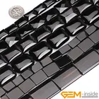 Бусины прямоугольные из натурального черного агата, для изготовления ювелирных изделий, 15 дюймов