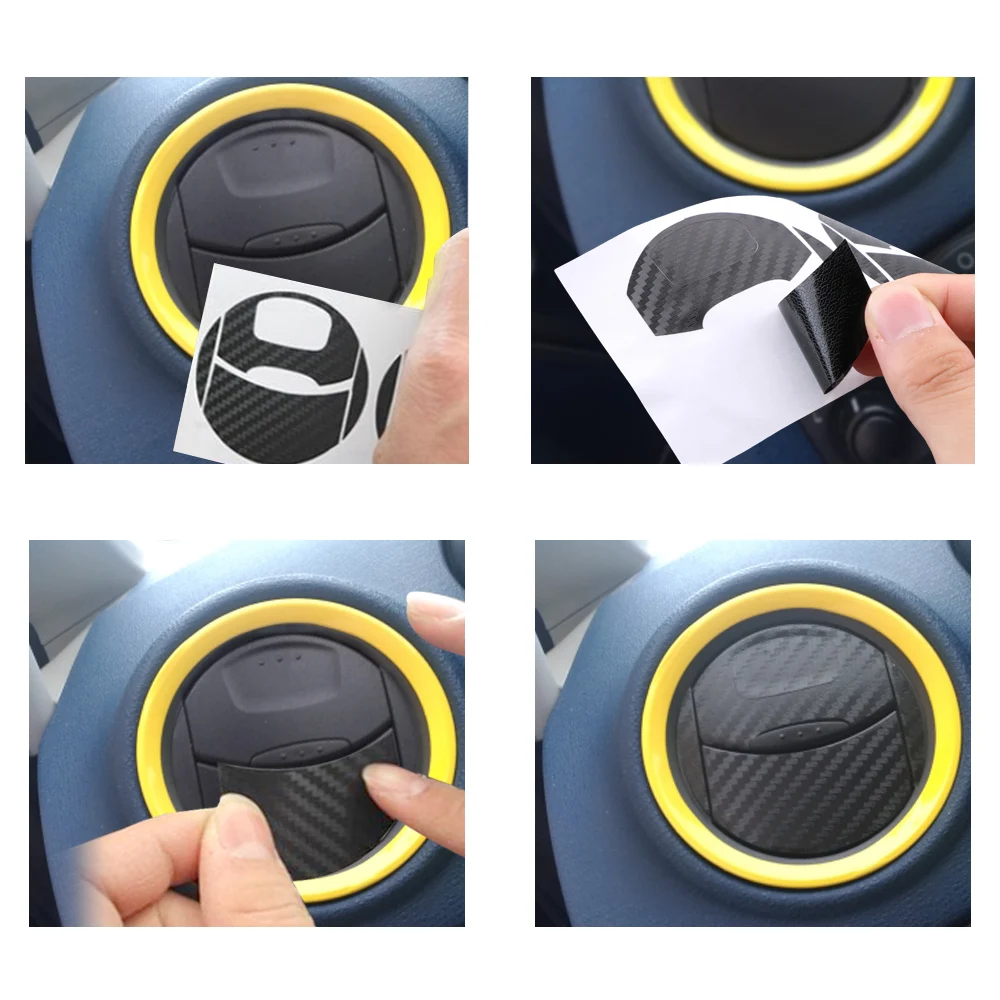 LEEPEE 4 шт./компл. Автомобильные Наклейки На выпускные отверстия кондиционера для