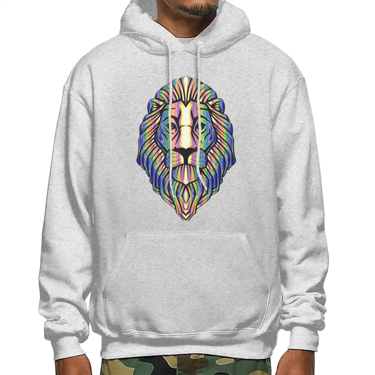 

Lion 2021 New Men's Sweatshirt Fashion Men's Hoodie Spring And Autumn Winter Hip Hop Hoodie Long Hoody TX6146