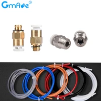 gmfive pc4 m6 pneumatic connectors1m ptfe teflonto tube 24mm for ender 3 upgrade kits 1 75mm bowden extruder 3d printer parts