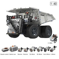 winner 7120 engineering series electric remote control mining truck pull coal truck building blocks bricks toys for children