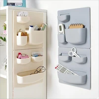 household refrigerator paste wall shelf bathroom wall storage rack free perforation wall hanging shelf kitchen shelf