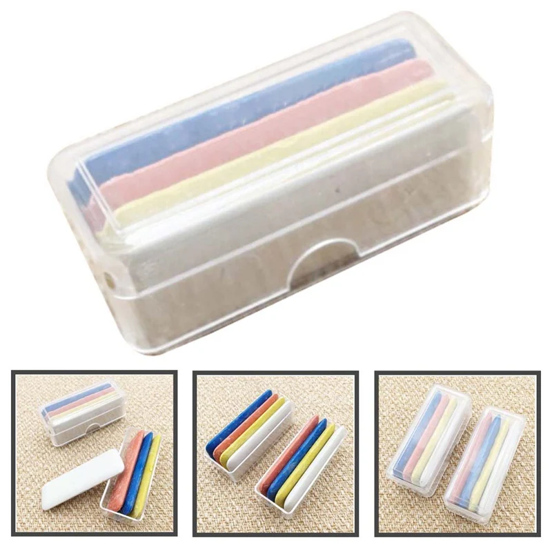 

4Pcs/box Colorful Erasable Fabric Tailor's Chalk Dressmaker Chalk Clothing Dressmaker DIY Making Sewing Tools 5.5*20mm