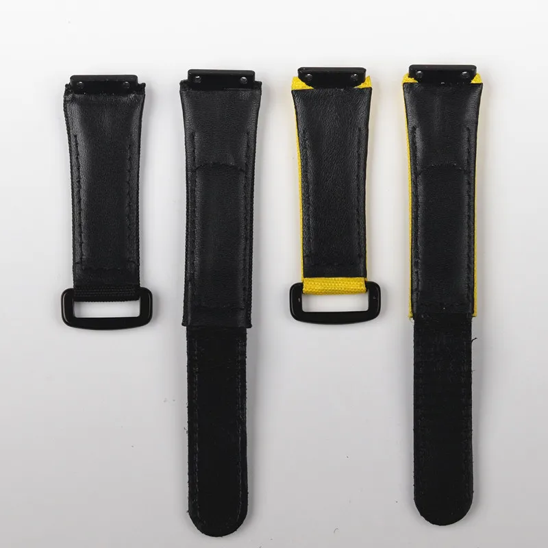 Ремешок мужской нейлоновый из натуральной кожи 25 мм | Наручные часы