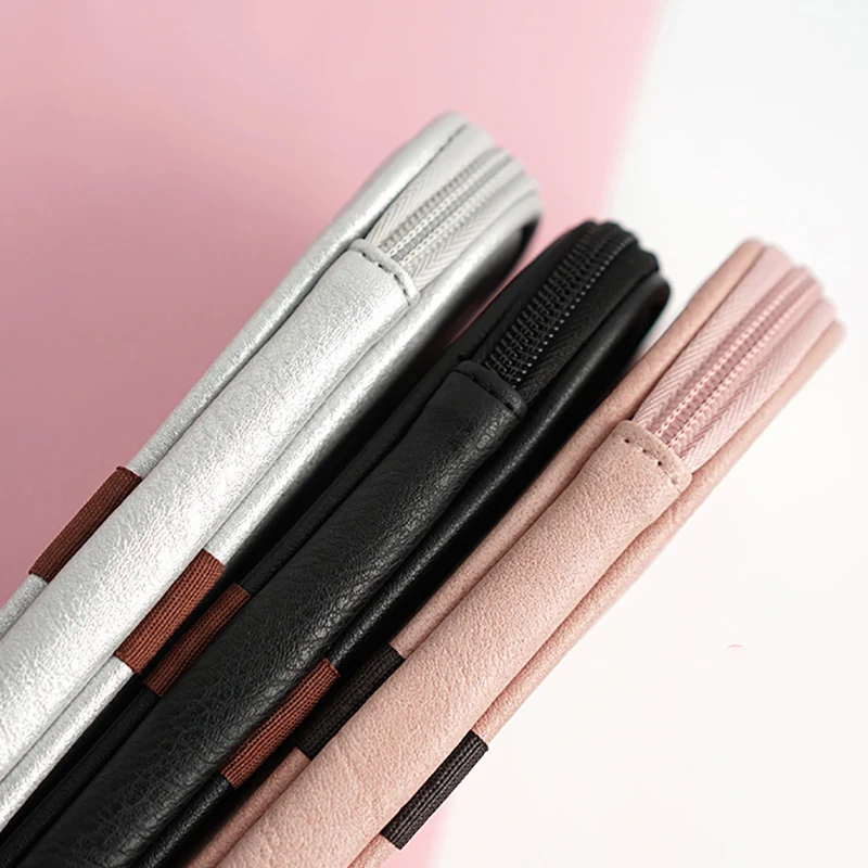 

Mini Beauty Cosmetic Case Makeup Brush Box Organizer Artist Multi Functional Cosmetic Zipper Bag for Travel & Home
