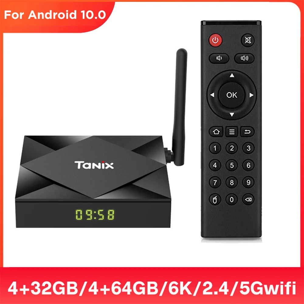 

Приставка Смарт-ТВ TX6S, Android 10,0, 4 Гб + 32 ГБ/64 ГБ