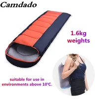 1 6kg outdoor camping sleeping bag envelope type warm sleep bags camp equipment tourism 190t breathable silk spinning sleep bag
