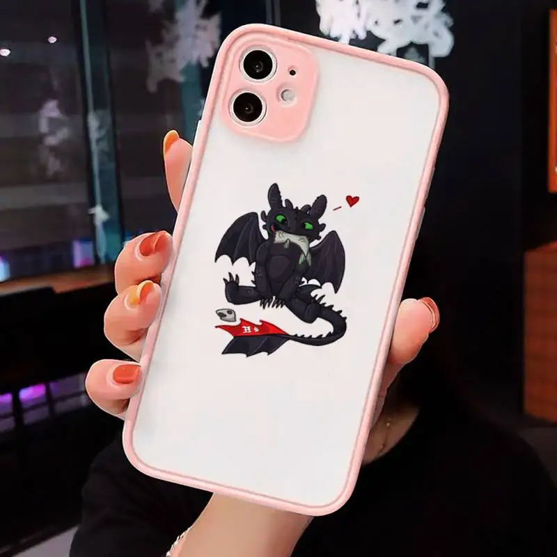 

Toothless How To Train Phone Cases matte transparent For iphone 7 8 11 12 plus mini x xs xr pro max cover