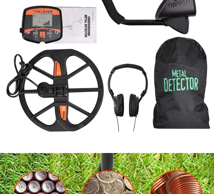 Профессиональный металлоискатель под заземлением de металлический поисковый Pinpointer золотой детектор Охотник за сокровищами сканер Новое поступление TX-960