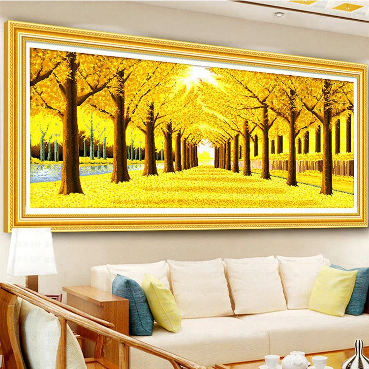 

full drill 2020 new living room spot drill landscape embroidery