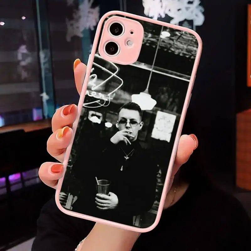 

Markul Rapper russian Phone Case Matte transparent For Pink iPhone 12 Mini 11 Pro XR XS Max 7 8 Plus X Back Cover
