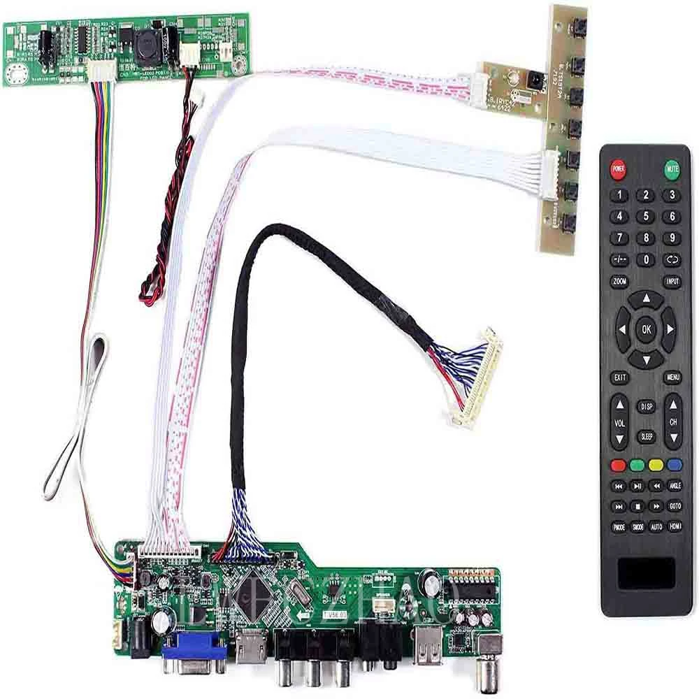 

New TV56 Controller board Kit LM215WF4-TLE7 TV+HDMI+VGA+AV+USB LCD LED screen Controller Board