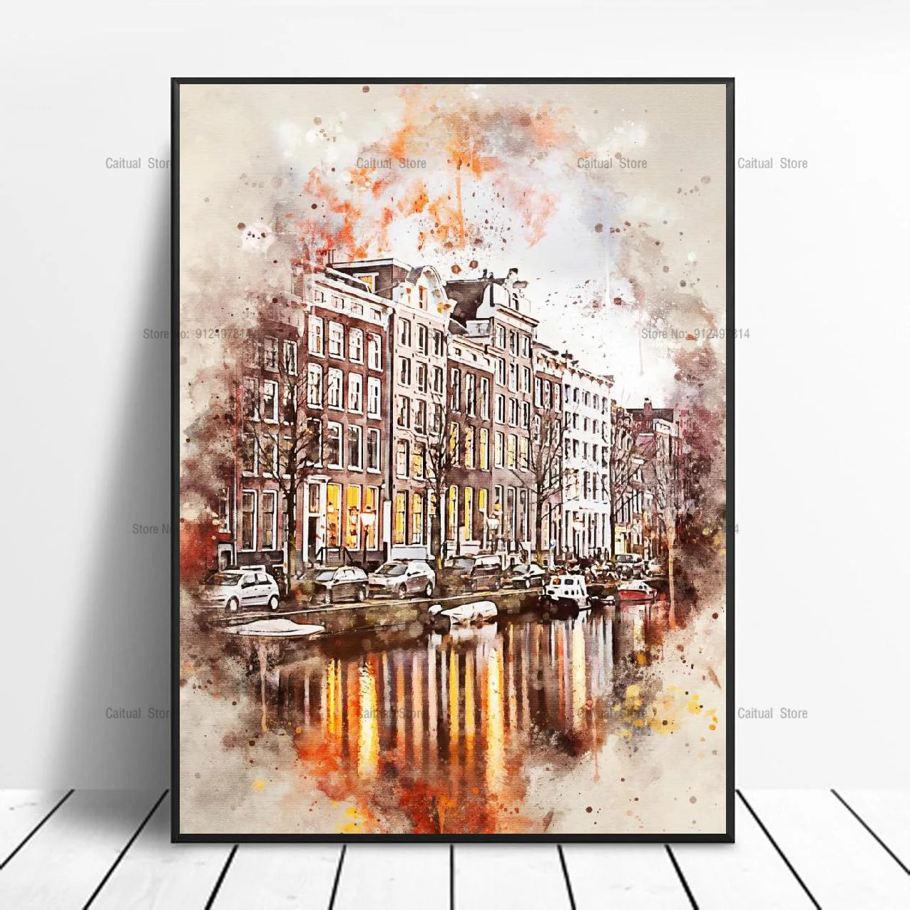 Картина на холсте C242 современный ретро-постер с изображением стамбала Токио Кубы