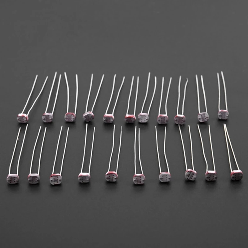 20pcs Photoresistor 5MM GL5537 LDR Light-Dependent Resistor | Компьютеры и офис