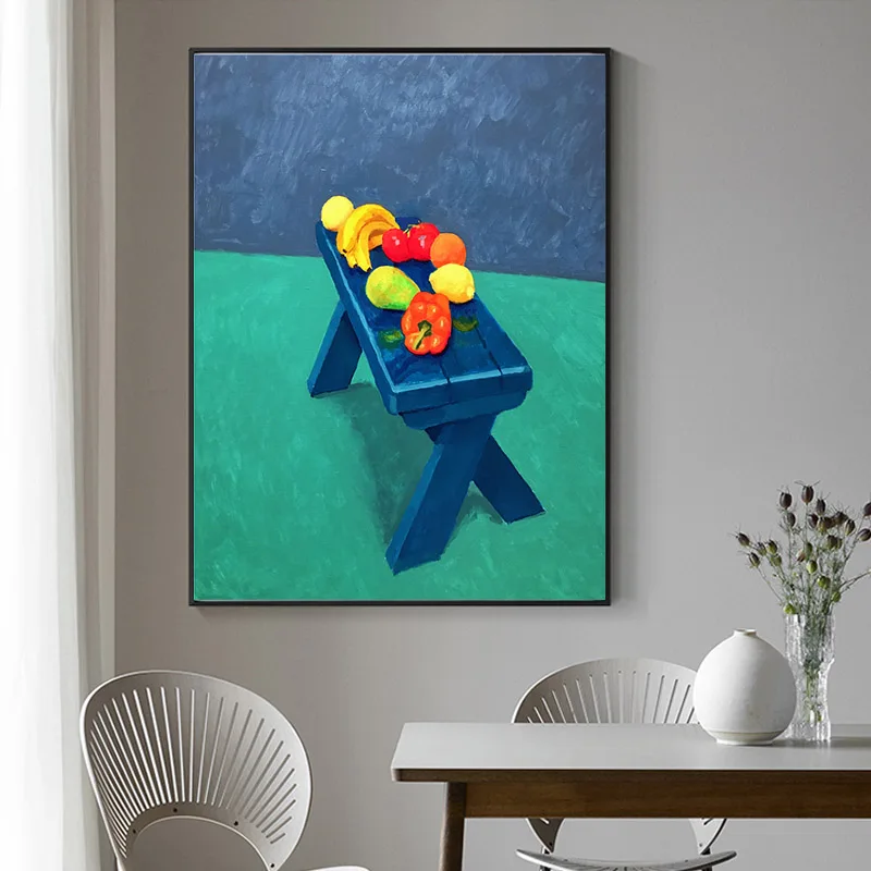 Дэвид хокни изобретенный человек раскрывающий натюрморт плакаты и принты