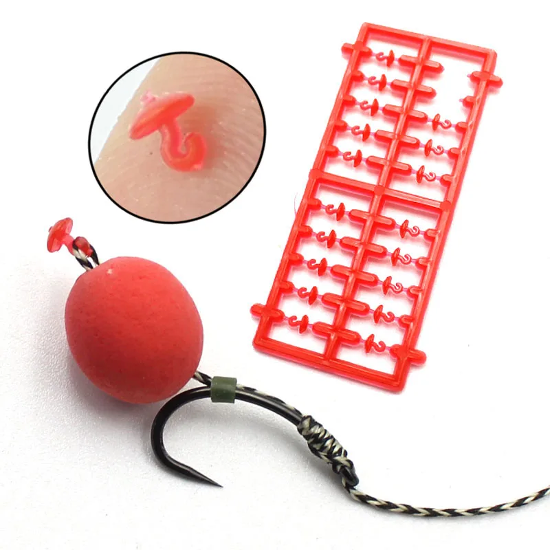 

10 PACKS Fishing Carp Material Fishing Accessories Boilies Stops Hair Rig Dumbell Bait Rig Carp Stops for Pellets Corn Boilies