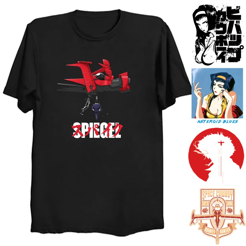 Ковбойская футболка Bebop с космическим ковбоем 100% хлопок 321 Let's Jam аниме меч рыба