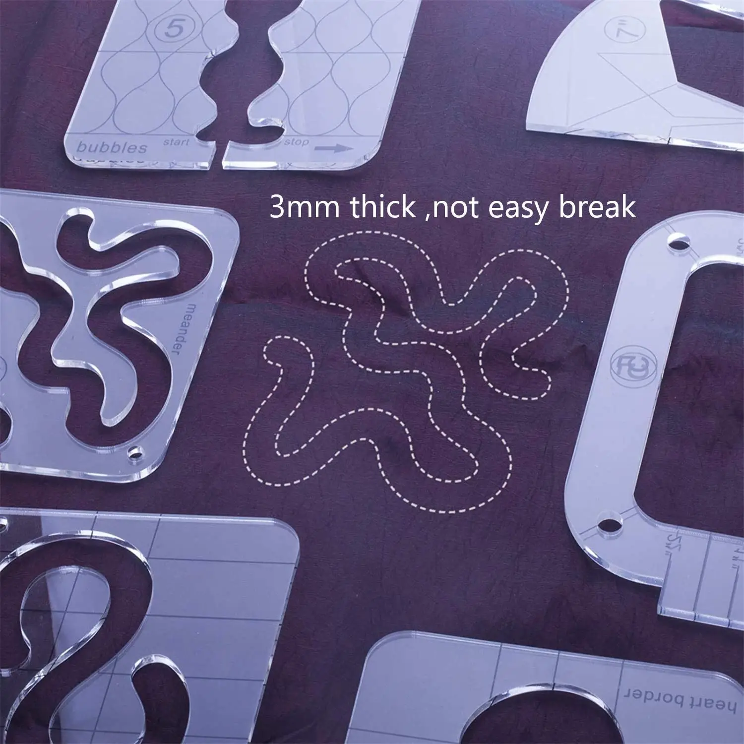 Фотообои и шаблоны 1 шт. акриловая ткань для шитья прозрачная ручка