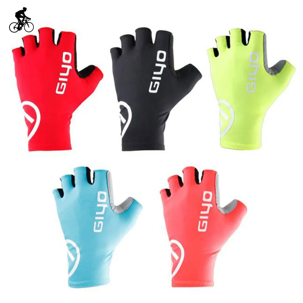 

Giyo New Breaking Wind Cycling Gloves Half Finger Anti-slip Bicycle Mittens Racing Road Bike Glove MTB Biciclet Guantes Ciclismo