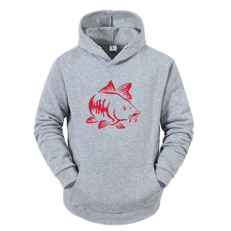 

Carp Fish Print Hoodie Fishings Ruined My Life 2020 Autumn Winter Warm Men'S Long Sleeve Hoodies Casual Cotton Sweatshirt Tops