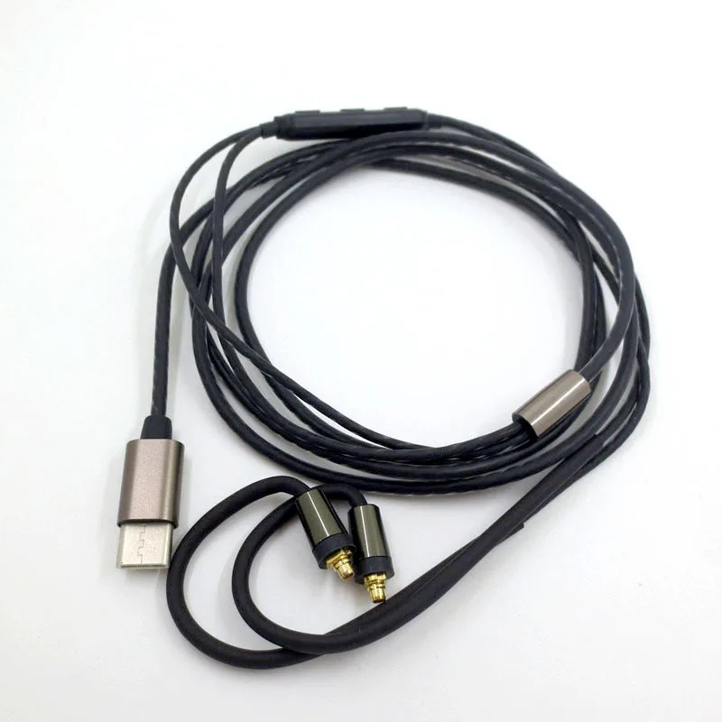 Кабель USB Type C для кабеля Shure SE215 SE535 UE900 MMCX к AUX провод гарнитура Сменные